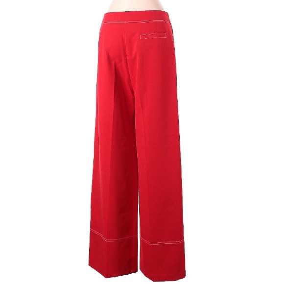 Ottod’ame wide leg red pants size 8 new with tags - Picture 2 of 2